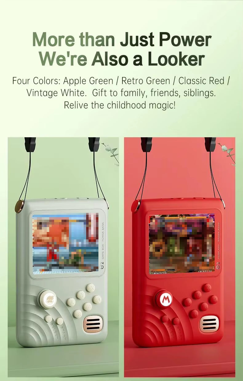Retro Game Console - 3.5-inch IPS Screen, 6000mAh, 10000 Games | Light Green Retro Game Console - 3.5-inch IPS Screen, 6000mAh, 10000 Games | Light Green